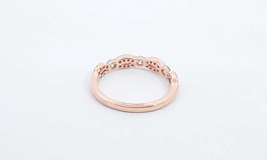 14k Rose Gold Lab Grown Diamond Ring Size 7.25 Eblsedu 144020004863