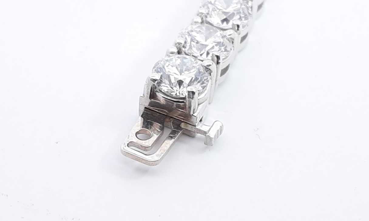 14k White Gold Lab Grown Diamond Tennis Bracelet 7 Inch Ebccrxsa 144010032175