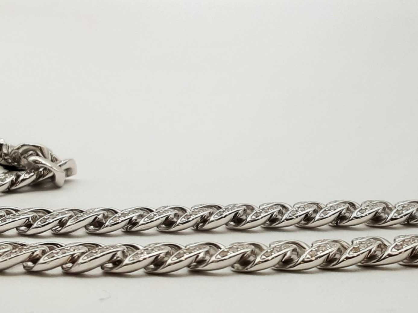 Sterling Silver Cz Cuban Link Chain 70.7 Grams 22 Inch Lhlcrde 144020014486