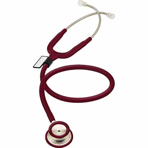 MDF? Acoustica Deluxe Lightweight Dual Head Stethoscope - Burgundy