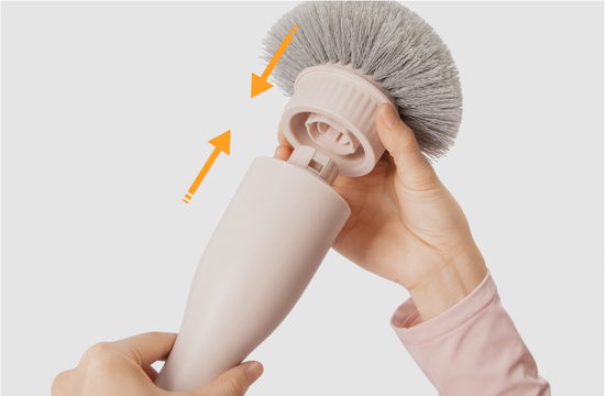 Installation of electric cleaning brush