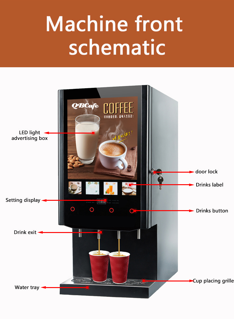 LED Light Advertising Box Hot Drinks 
