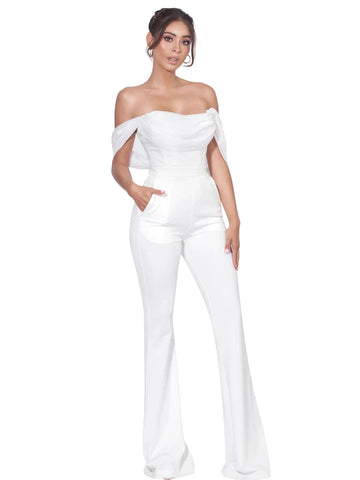 White Jumpsuit Dress