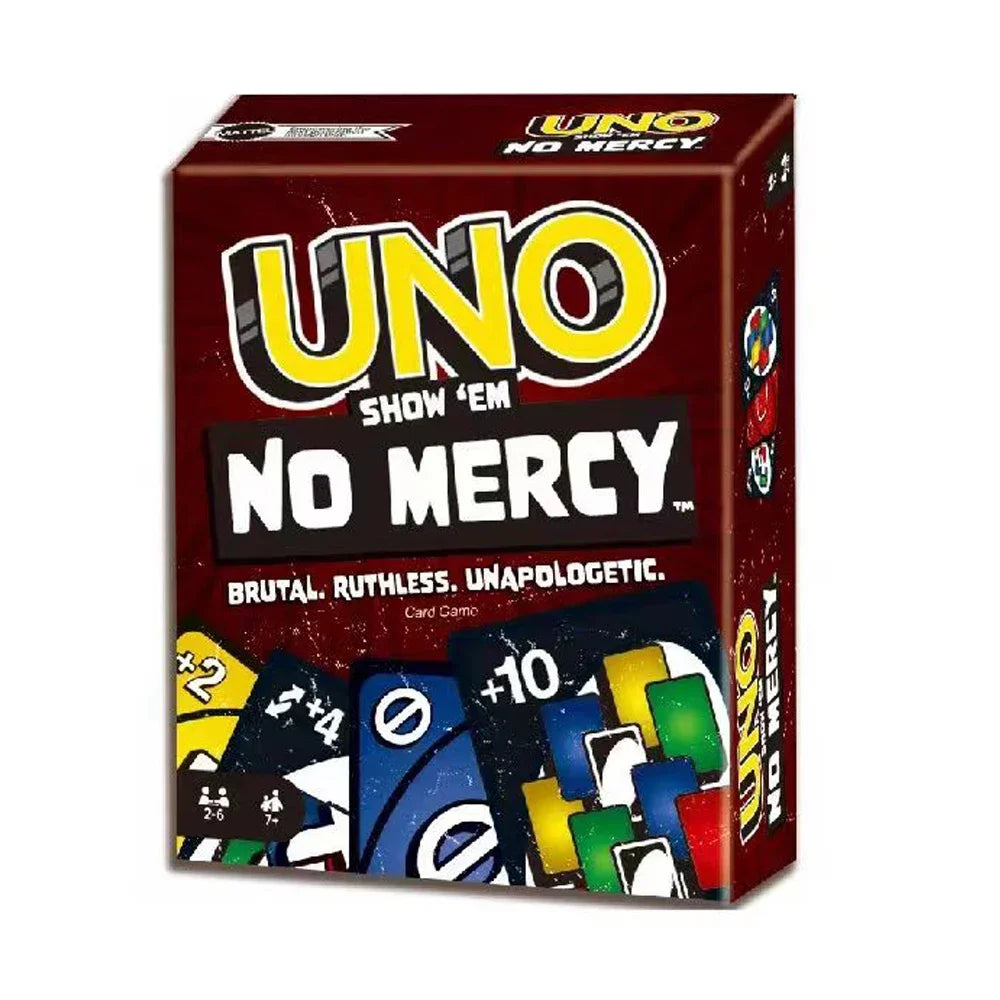 UNO Show em no mercy card game Family Funny Entertainment Board Game Fun Playing Cards Gift Box Uno Card Game