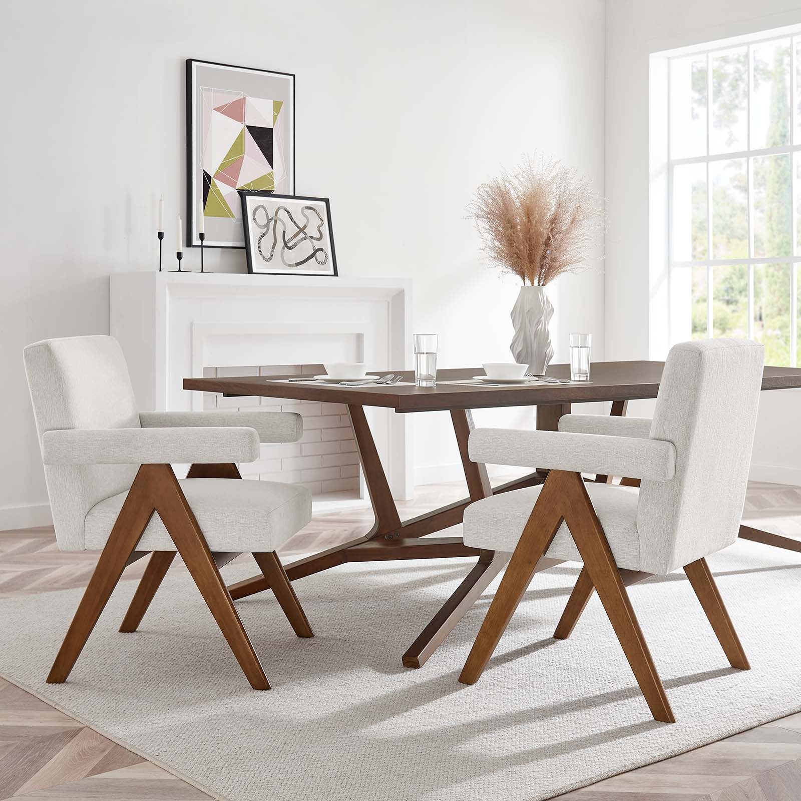 Lyra Fabric Dining Room Chair - Set of 2
