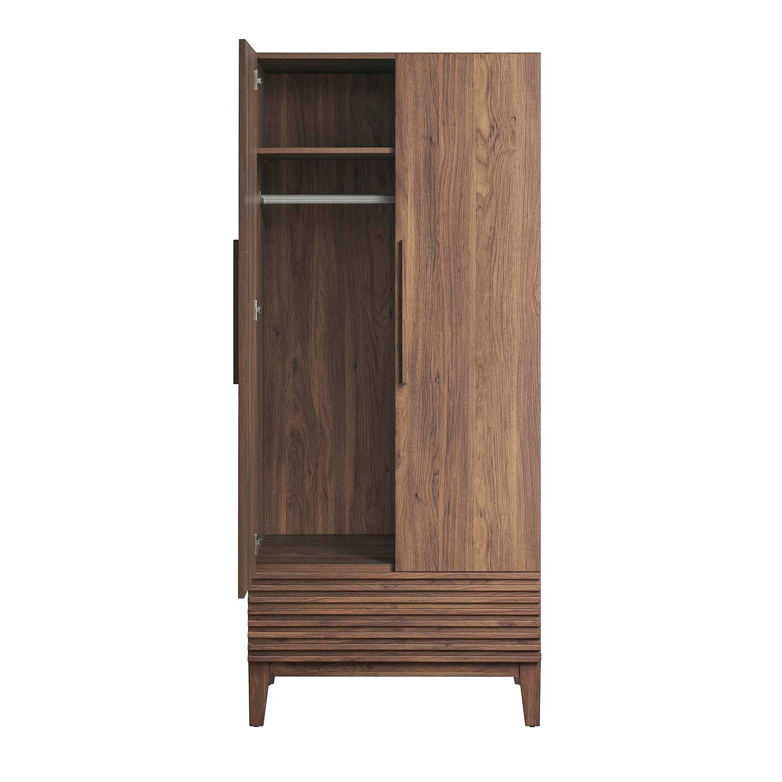 Render Wardrobe in Walnut