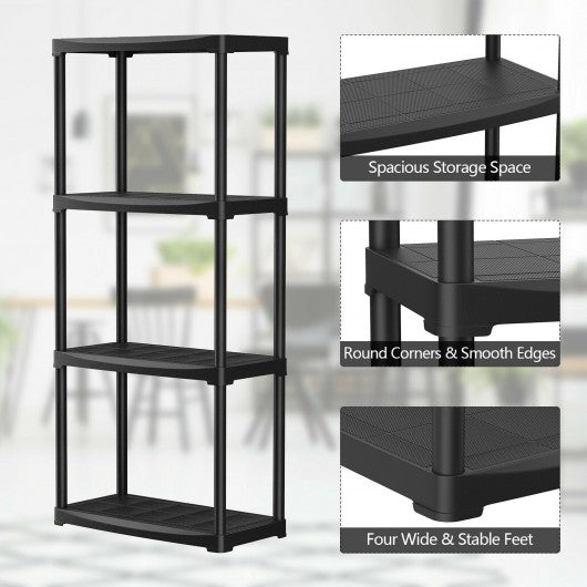 24' x 12' x 52.5' 4-tier Storage Shelf Rack for Garage Kitchen