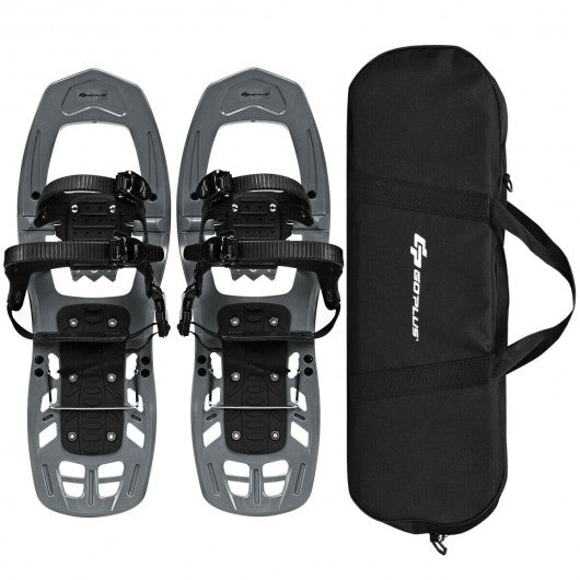 22 inch Lightweight All Terrain Snowshoes with Bag Anti-Slip-Gray