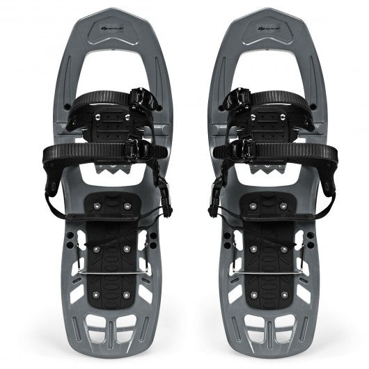 22 inch Lightweight All Terrain Snowshoes with Bag Anti-Slip-Gray