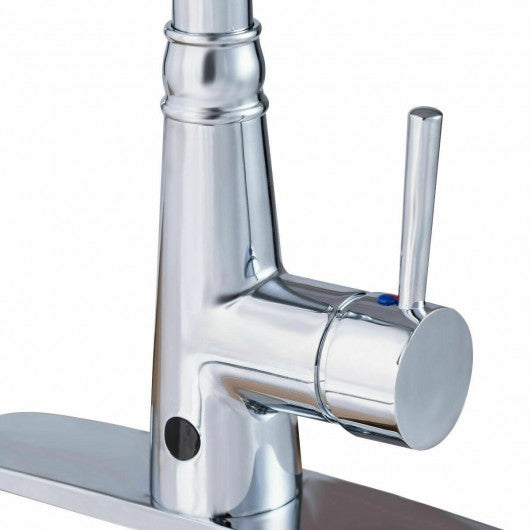 Pull-down Single Handle Dual Spray Chrome Kitchen Faucet