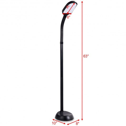 LED Adjustable Gooseneck Reading Standing Floor Lamp