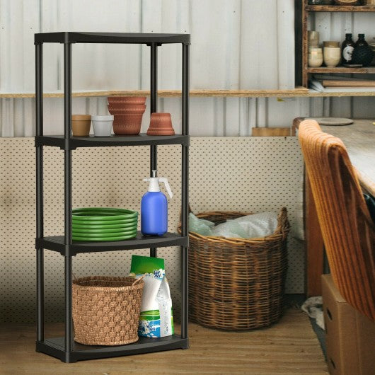 24' x 12' x 52.5' 4-tier Storage Shelf Rack for Garage Kitchen