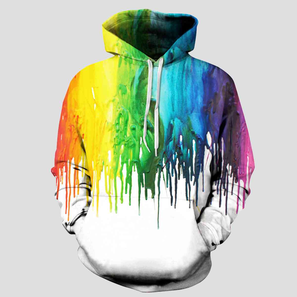 *APP EXCLUSIVE* Paint Splatter Drawstring Hoodie with Pockets