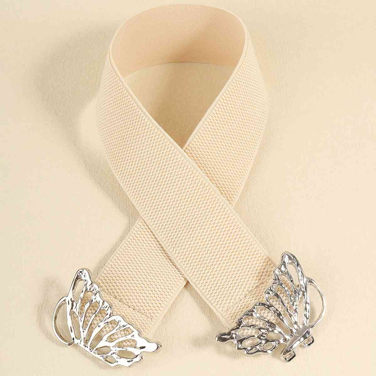 *APP EXCLUSIVE*  Butterfly Buckle Elastic Belt