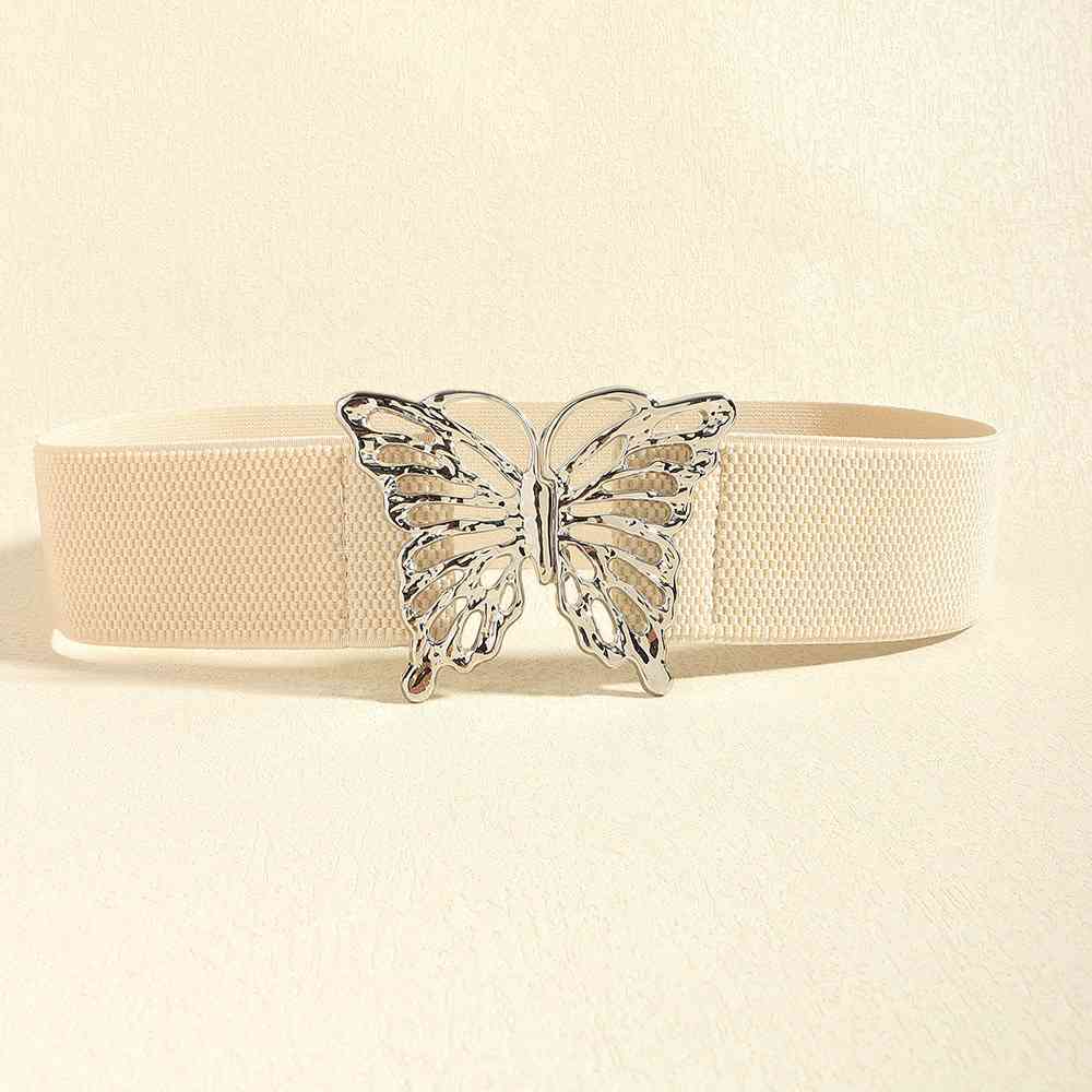 *APP EXCLUSIVE*  Butterfly Buckle Elastic Belt