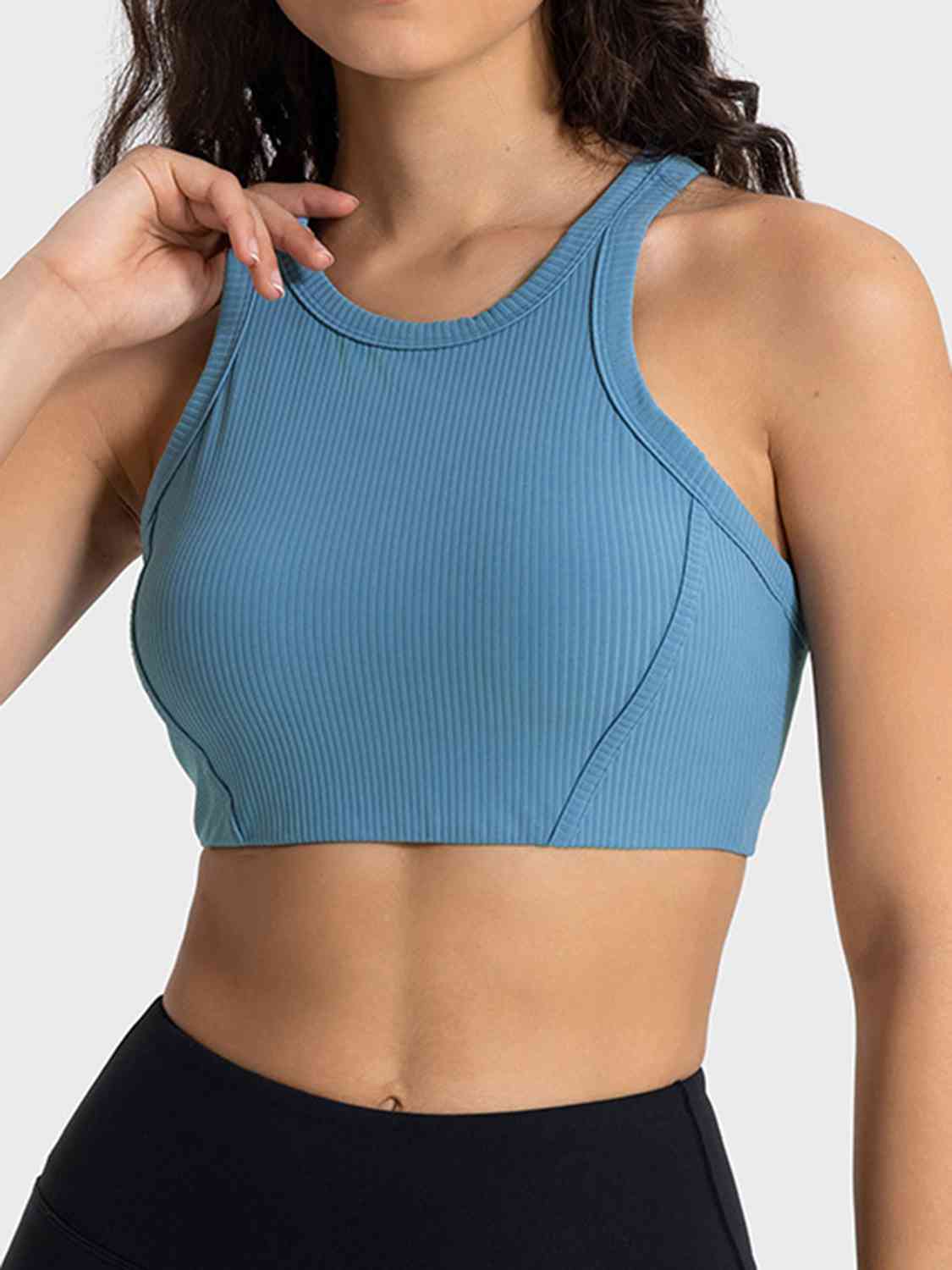 *APP EXCLUSIVE* Wide Strap Cropped Sport Tank