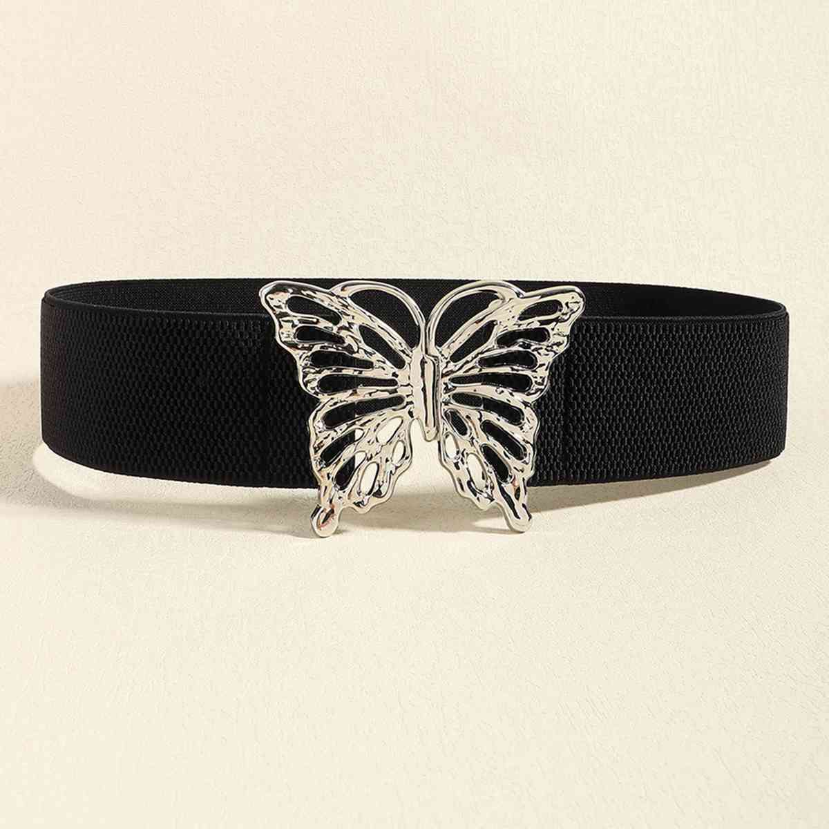 *APP EXCLUSIVE*  Butterfly Buckle Elastic Belt