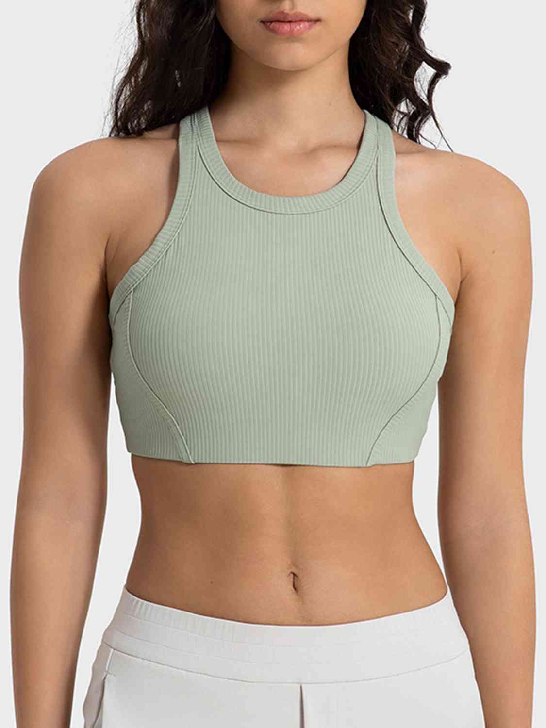 *APP EXCLUSIVE* Wide Strap Cropped Sport Tank
