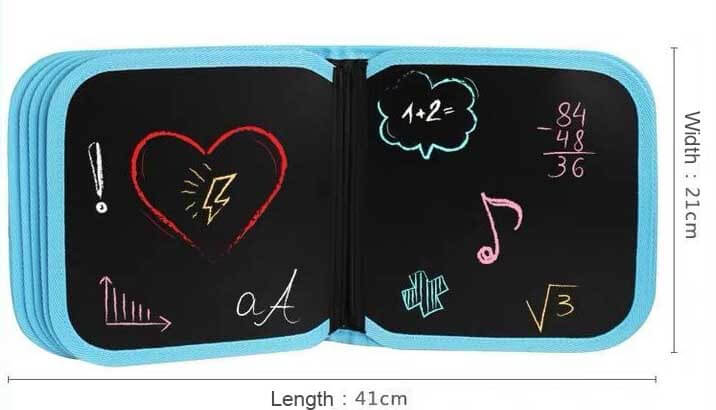 Fidtoy doodle book size and structure for kids learning toy