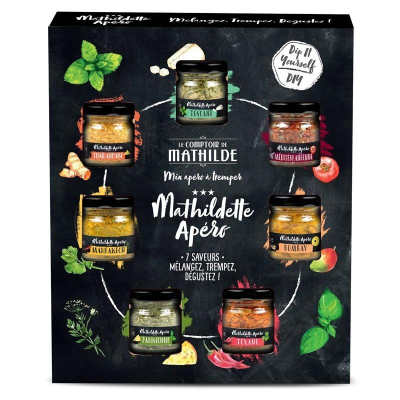 Mathildette Aperitif Box - 7 Dip Mix Flavors