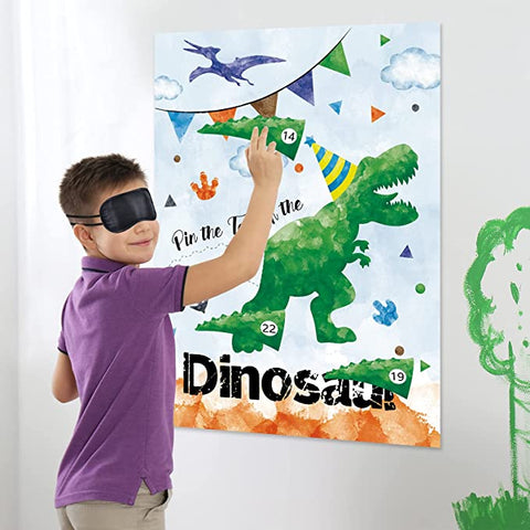 wernnsai dinosaur party game pin the tail on the dinosaur