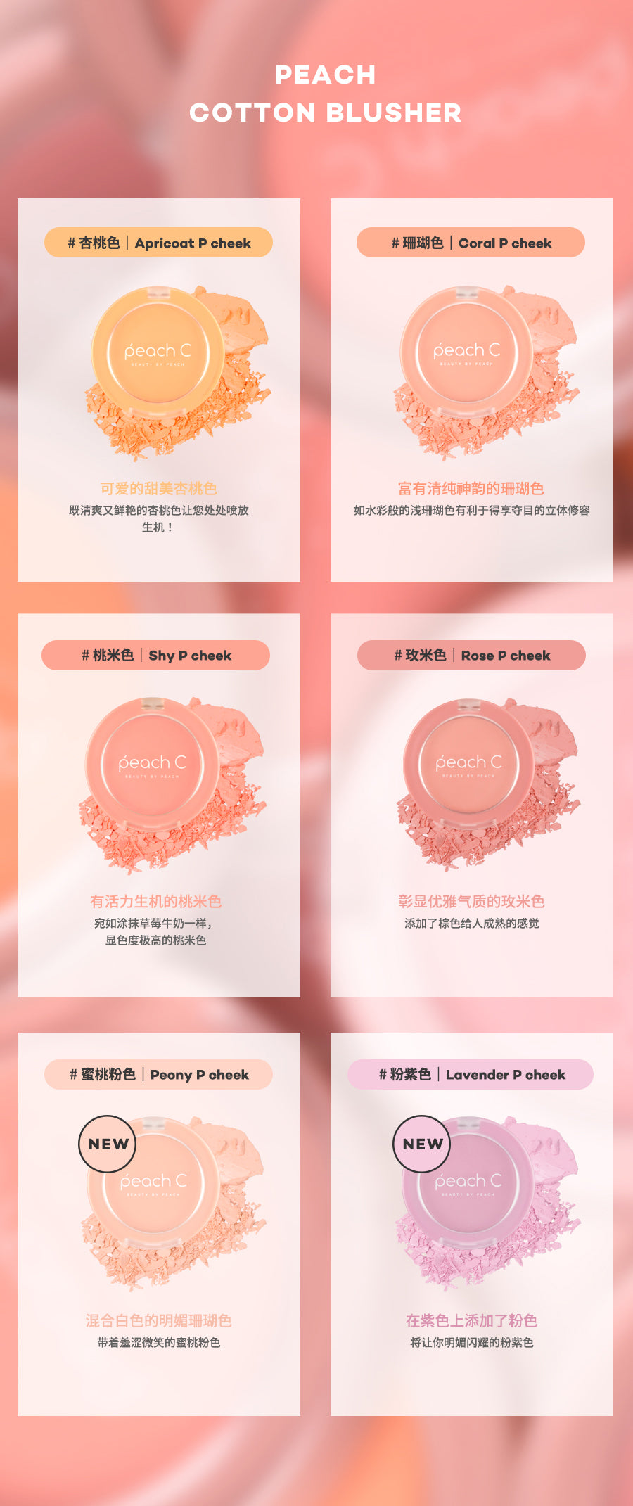 自营 韩国peach C 裸妆自然修容腮红珊瑚色 Coral P Cheek 5g 定妆持久修饰轮廓 Beauty Corner 自营 韩国peach C 裸妆自然修容腮红珊瑚色 Coral P Cheek 5g 定妆持久修饰轮廓 Beauty Corner