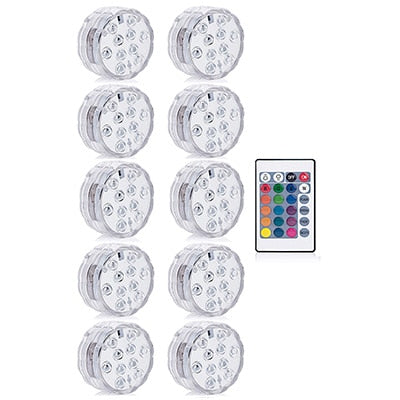 Underwater Pool Lights 16 colors Submersible Led Pool Lights Swimming Pool Spa
