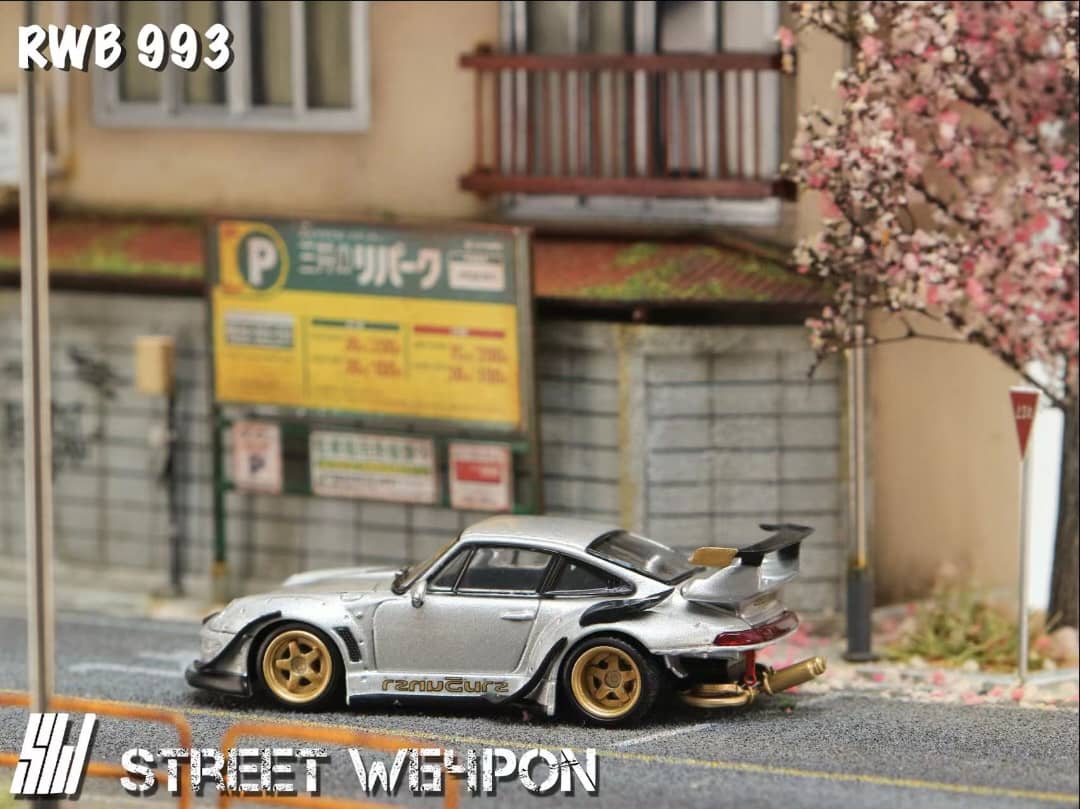 (Pre-Order) Street Weapon Porsche RWB 993 Heavenly Livery 1:64