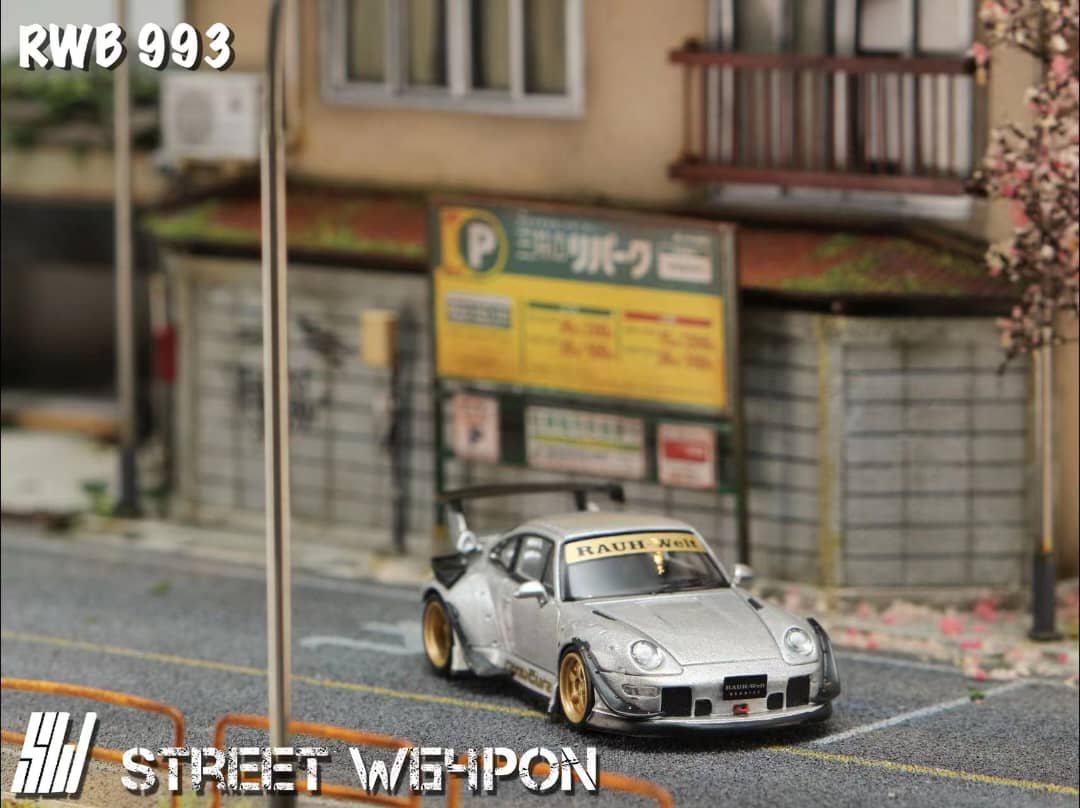 (Pre-Order) Street Weapon Porsche RWB 993 Heavenly Livery 1:64