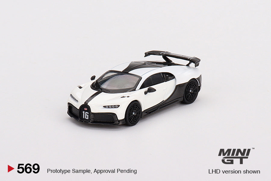 Mini-GT Bugatti Chiron Pur Sport White #569 1:64 MGT00569