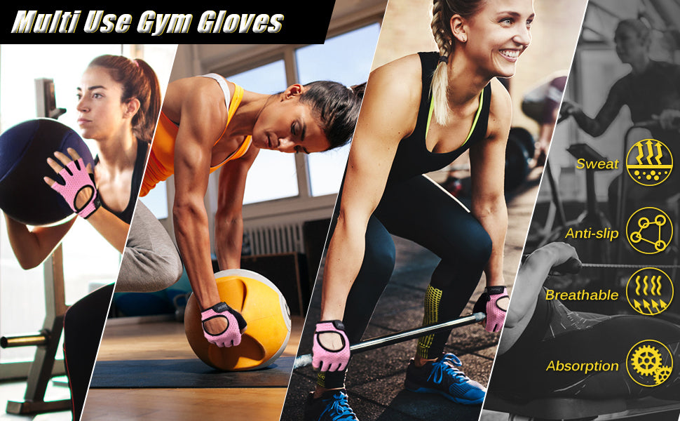 Workout Gloves for Men Women - Gym Training Gloves for Fitness Exercise Weight Lifting Crossfit Bodybuilding
