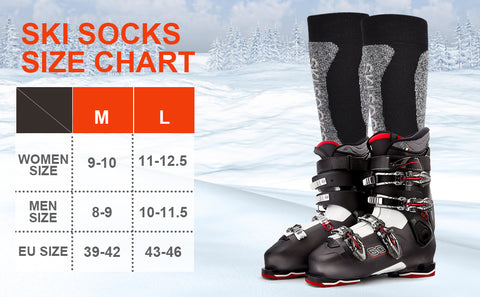 mcti ski socks size