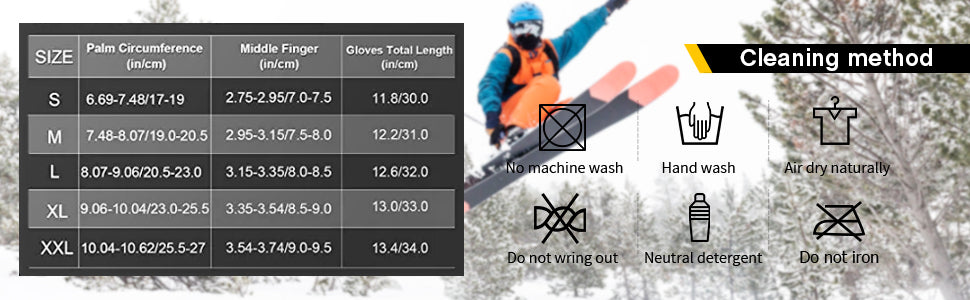 ski gloves men