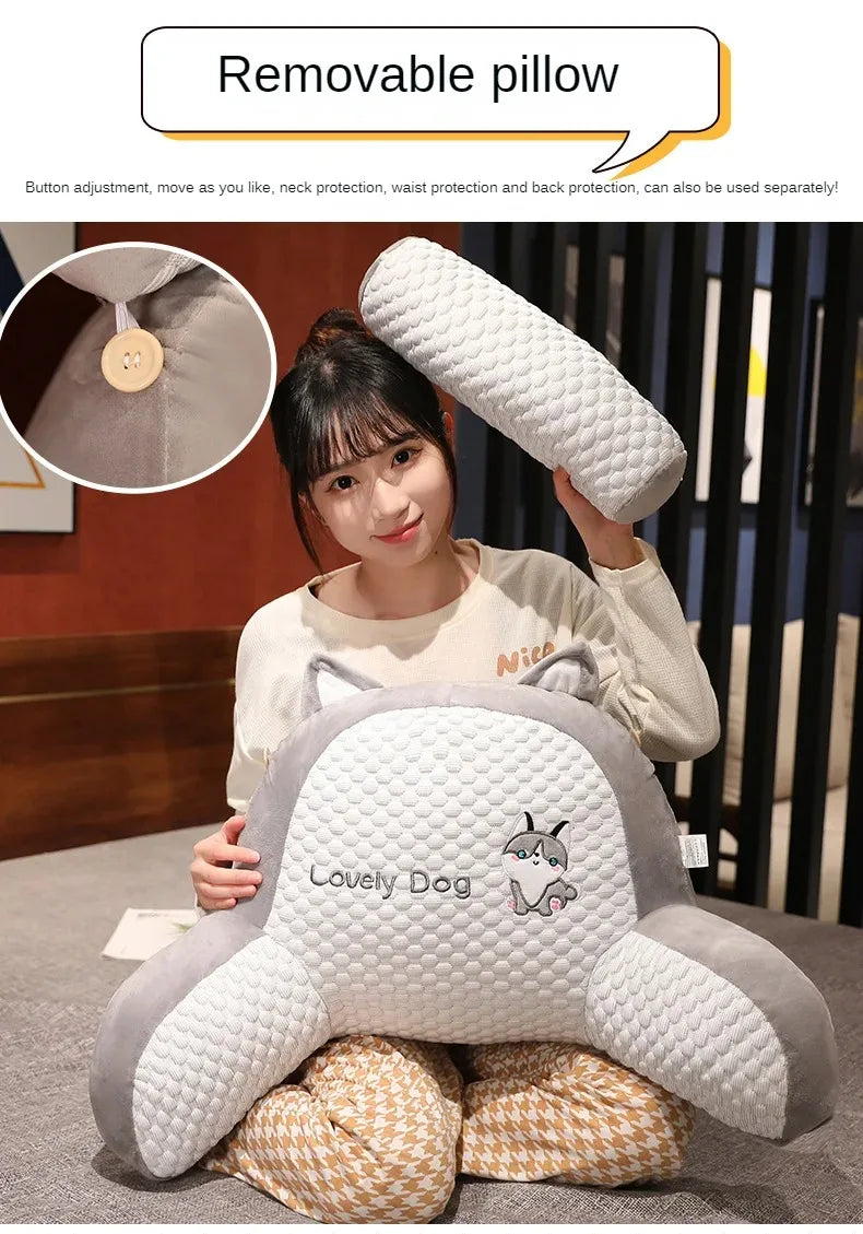 Backrest Pillow with Headrest Cushions