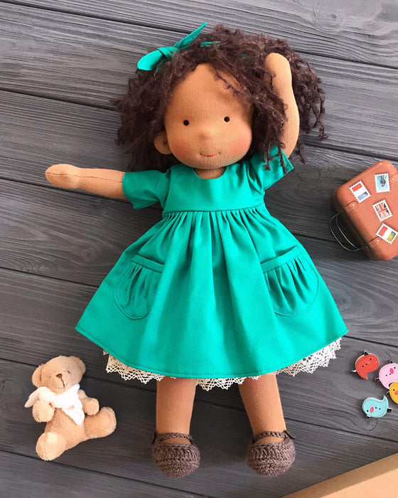 Handmade Knitted Doll - Paisley