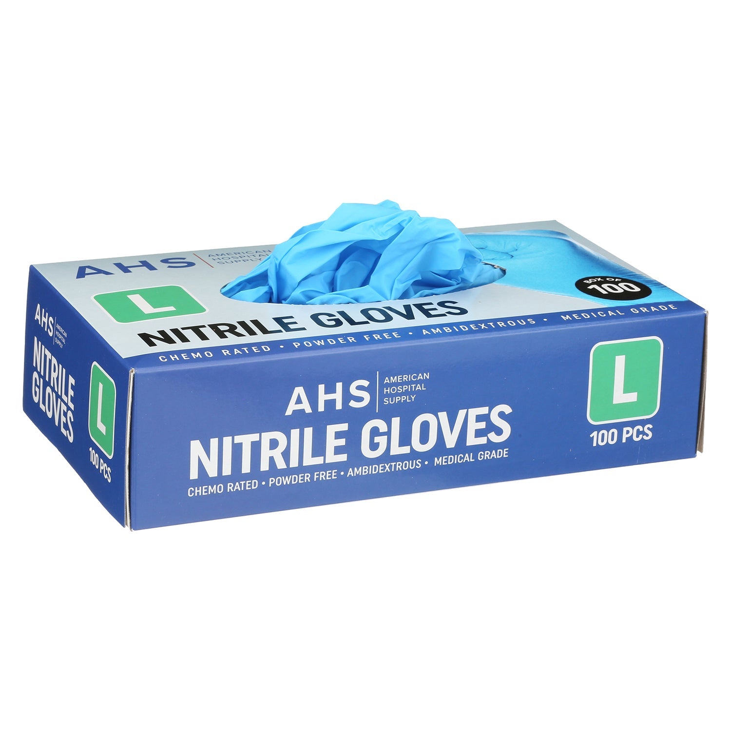 AHS Disposable Nitrile Exam Gloves, 3.5 MM, Chemo-Rated