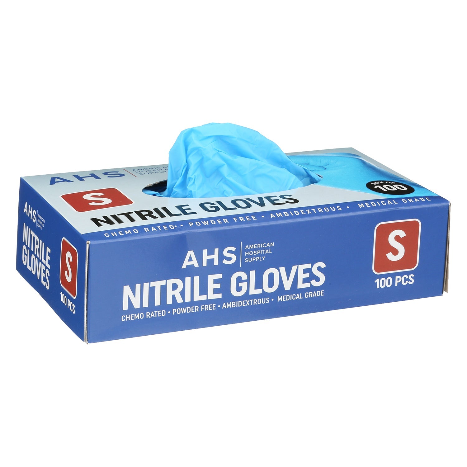 AHS Disposable Nitrile Exam Gloves, 3.5 MM, Chemo-Rated