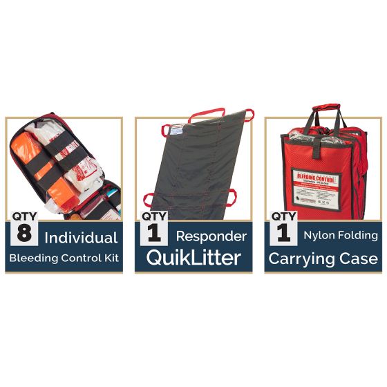 Public Access Bleeding Control 8-Pack - Nylon