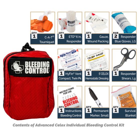 Public Access Bleeding Control 8-Pack - Nylon