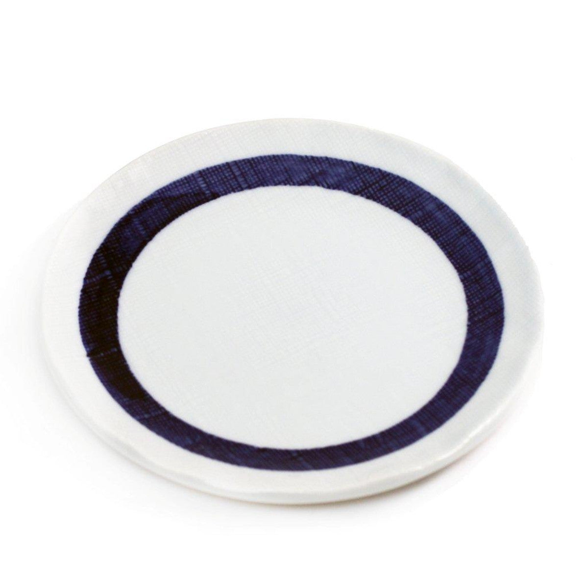 Kozara Plate with Thick Blue Ring 6.42