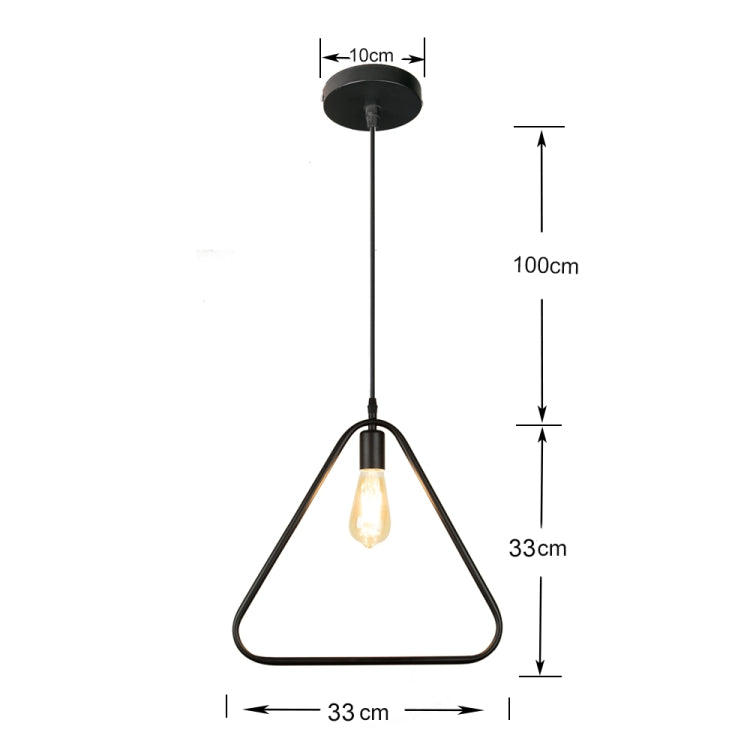 Simple and Creative Wrought Iron Geometric Chandelier Bar Exhibition Hall Clothing Store Restaurant Hotel Decorative Light without Light Bulb(Mi Shape)