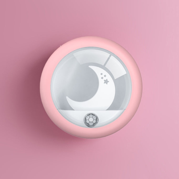 D3 Moon Infrared Sensor Light Bedroom USB Bedside Atmosphere Night Light(Pink)