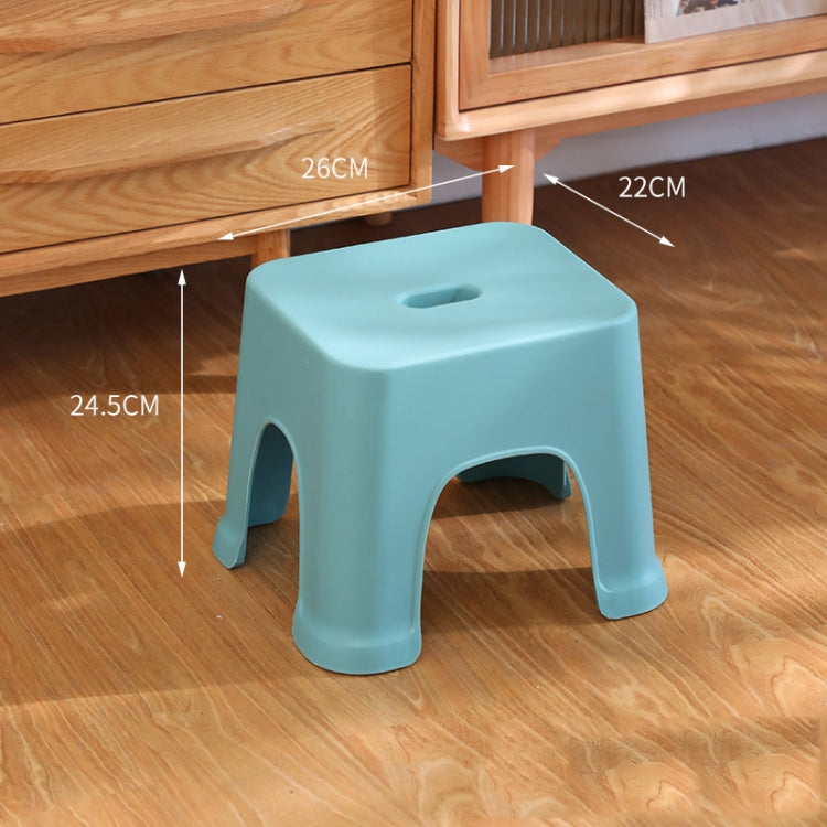 Plastic Stool Thickened Home Simple Small Bench, Color: Khaki Large