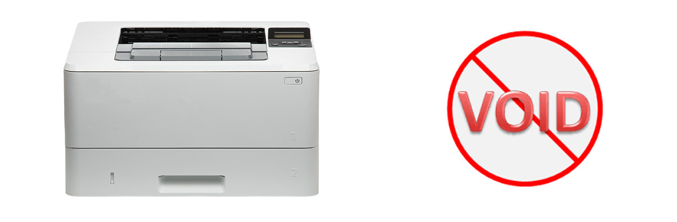 HP LaserJet Pro M404n toner cartridge replacement does not void your printer