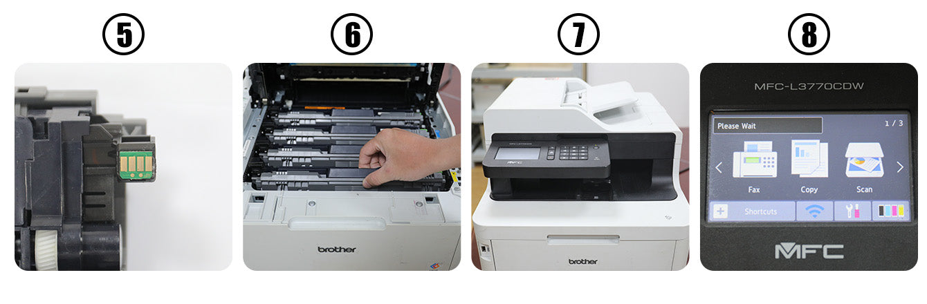Brother Printer Says No Toner after replacing toner