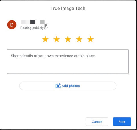 true image google review program