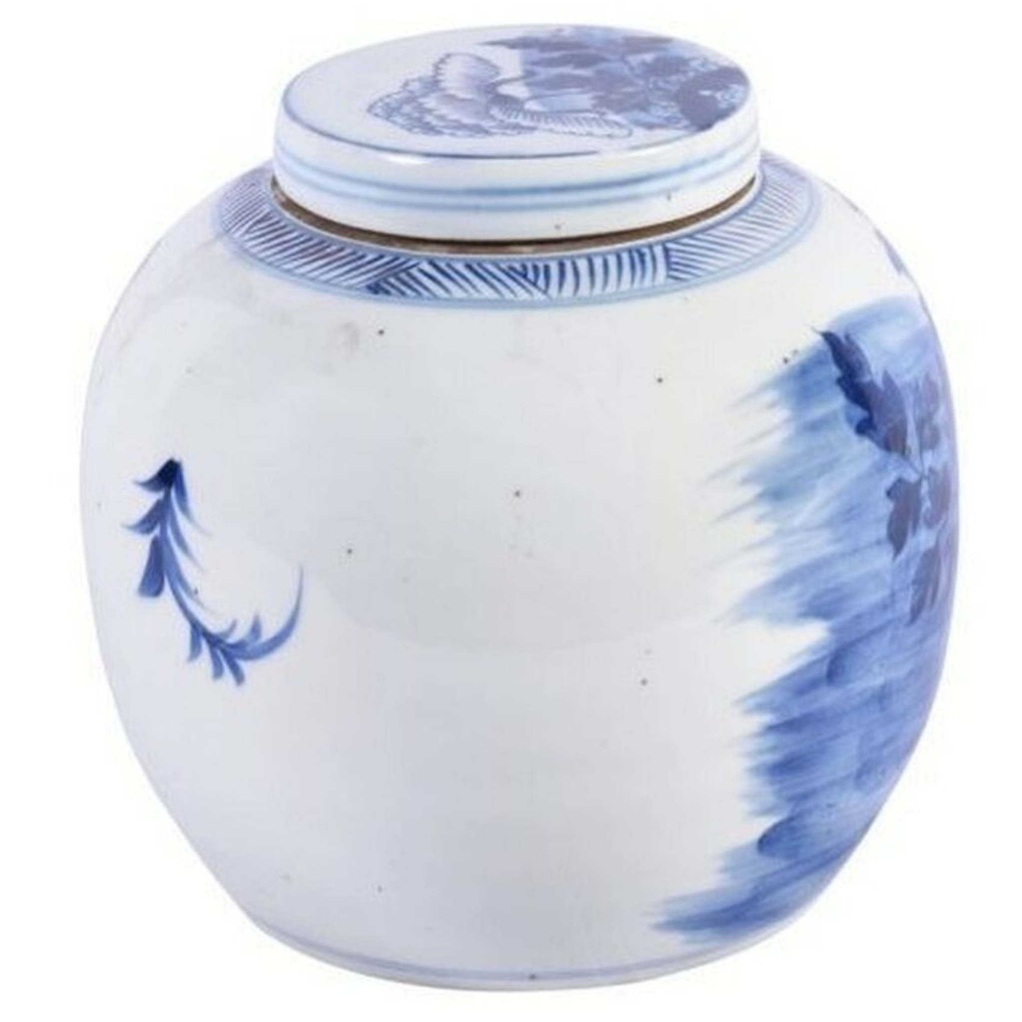 Blue & White Peony Ancestor Jar