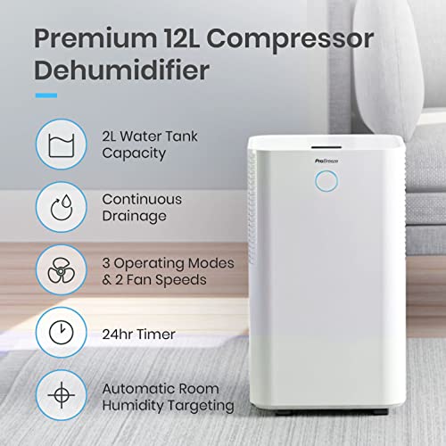 Pro Breeze 12L/Day Dehumidifier