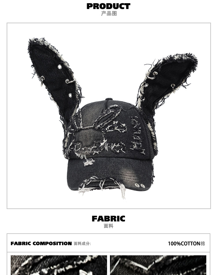 DENIM BUNNY HAT – CFierce