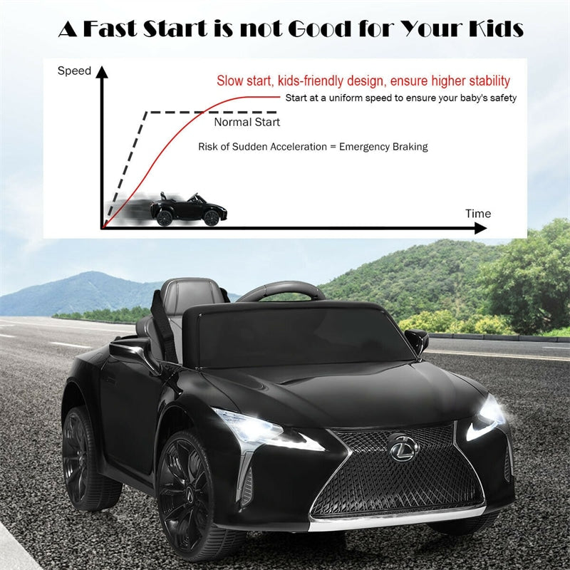 12V Kids Ride on Car Licensed Lexus LC500 Electric Vehicle with Remote Control